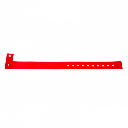 BRACELET ROUGE VINYLE MAT x100 TAILLE L 1474014