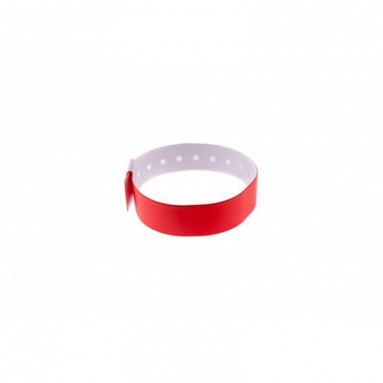 BRACELET ROUGE VINYLE MAT x100 TAILLE L 1474014