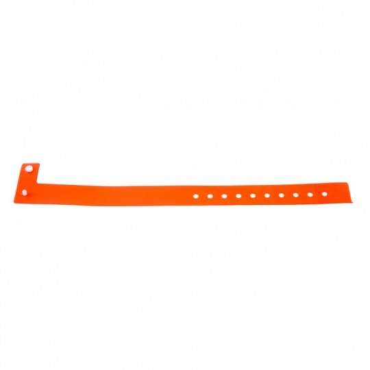 BRACELET ORANGE VINYLE MAT x100 TAILLE L 1474016