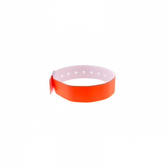 BRACELET ORANGE VINYLE MAT x100 TAILLE L 1474016