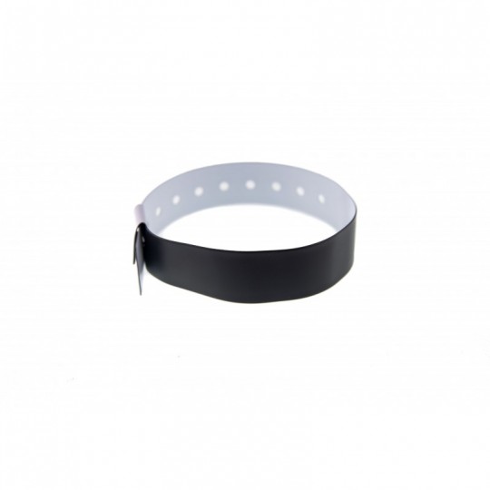 BRACELET NOIR VINYLE MAT x100 TAILLE L 1474025