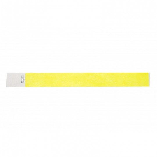 BRACELET TYVEK JAUNE NUMEROTE LARGEUR 25 MM 1474243