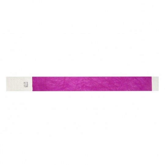 BRACELET TYVEK VIOLET NUMEROTE LARGEUR 25 MM 1474249