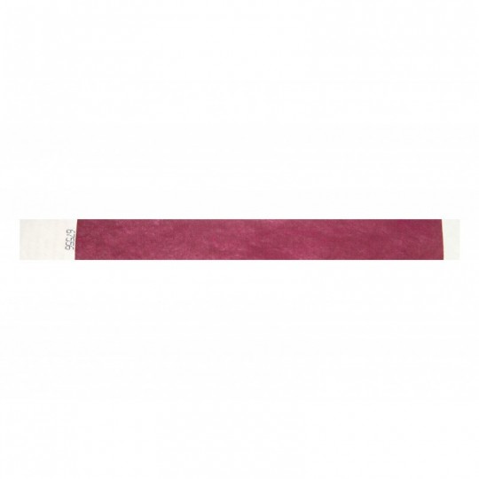 BRACELET TYVEK ROUGE NUMEROTE LARGEUR 25 MM 1474241