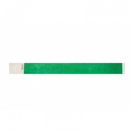 BRACELET TYVEK VERT CLAIR NUMEROTE LARGEUR 25 MM 1474244