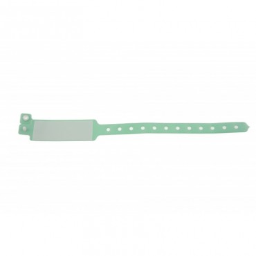 BRACELET EN VINYLE ADULTE HOPITAL AVEC PANNEAU D´ECRITURE VERT PALE 1474084 BRACELET EN VINYLE ADULTE HOPITAL AVEC PANNEAU D´ECRITURE VERT PALE 1474084