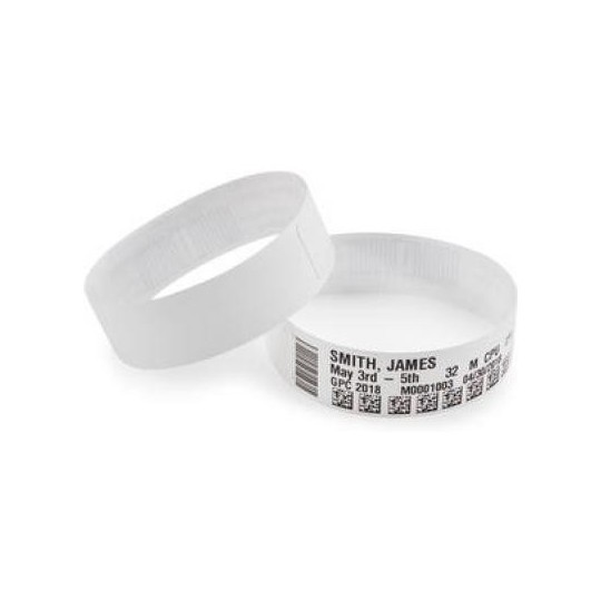 Bracelets Z-Band Direct Enfant Blanc Fermeture Adhésive 10006999K