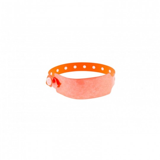 BRACELET HOLOGRAPHIQUE ORANGE AVEC ETOILES TAILLE XL 1474156