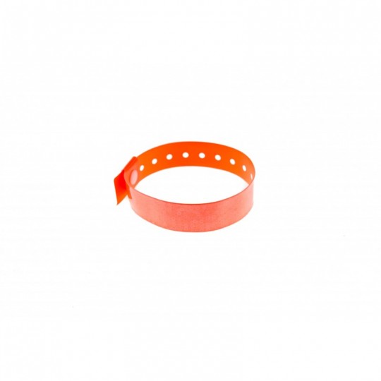 BRACELET HOLOGRAPHIQUE ORANGE TAILLE L AVEC BULLES 1474106