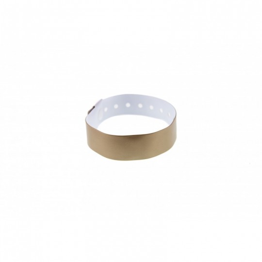 BRACELET OR ASPECT METALLISE x100 VINYLE TYPE-L-Réf :1474021