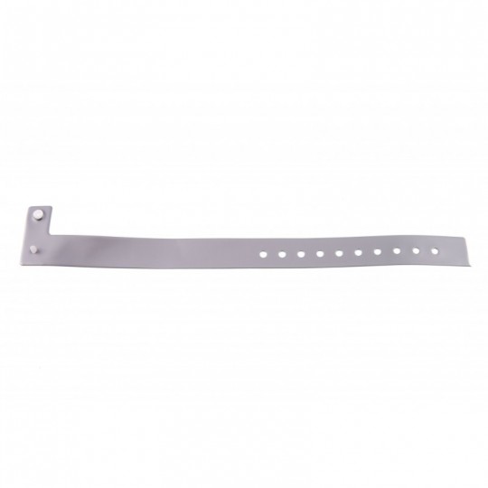 BRACELET ARGENT ASPECT METALLISE x100 VINYLE TYPE-L-Réf :1474022