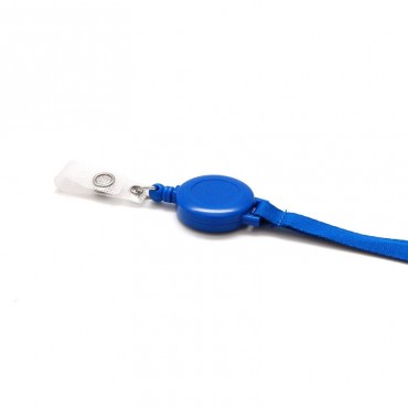 Cordon tour de cou plat 10 mm satiné avec enrouleur attache badge Couleur X 100 1437100 Cordon tour de cou plat 10 mm satiné avec enrouleur attache badge Couleur X 100 1437100