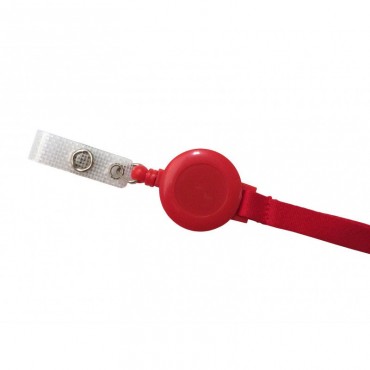 Cordon tour de cou plat 10 mm satiné avec enrouleur attache badge Couleur X 100 1437100 Cordon tour de cou plat 10 mm satiné avec enrouleur attache badge Couleur X 100 1437100