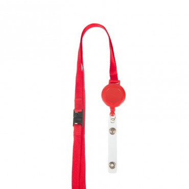 Cordon tour de cou plat 10 mm satiné avec enrouleur attache badge Couleur X 100 1437100 Cordon tour de cou plat 10 mm satiné avec enrouleur attache badge Couleur X 100 1437100