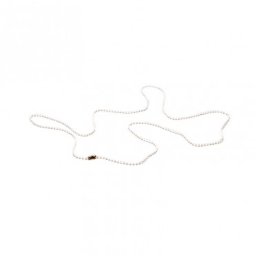 Chainette plastique pour porte-badge Blanc X100 1421001