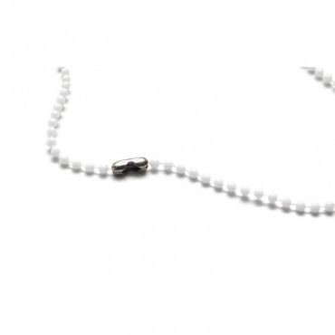 Chainette plastique pour porte-badge Blanc X100 1421001