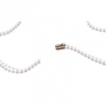 Chainette plastique pour porte-badge Blanc X100 1421001 Chainette plastique pour porte-badge Blanc X100 1421001