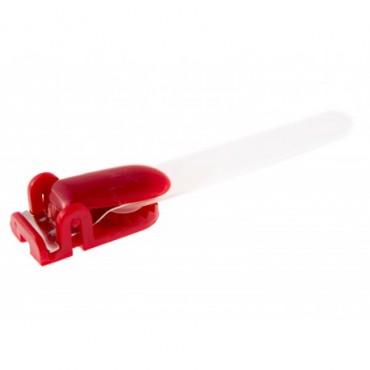 Pince Bretelle plastique avec lanière en couleur IDP13 x100 1411114 rouge Pince Bretelle plastique avec lanière en couleur IDP13 x100 1411114 rouge