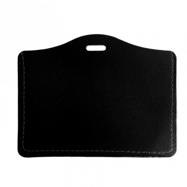 Porte-badge rigide aspect cuir horizontal 1 carte CB NOIR 1453261 Porte-badge rigide aspect cuir horizontal 1 carte CB NOIR 1453261