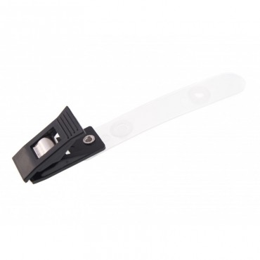 Pince Crocodile plastique avec lanière translucide IDP12 x100 1412110 Noir Pince Crocodile plastique avec lanière translucide IDP12 x100 1412110 Noir