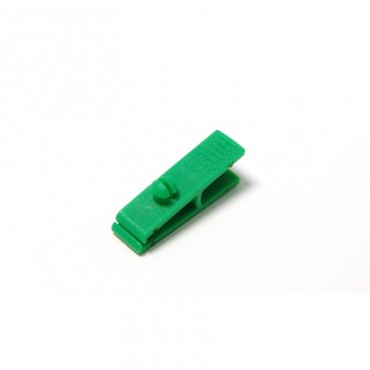 Pince Crocodile sans lanière plastique IDP14 x100 1413003 vert Pince Crocodile sans lanière plastique IDP14 x100 1413003 vert
