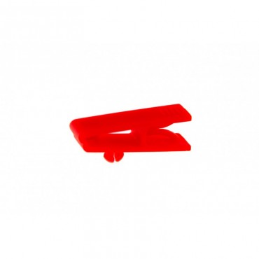 Pince Crocodile sans lanière plastique IDP14 x100 1413005 rouge Pince Crocodile sans lanière plastique IDP14 x100 1413005 rouge
