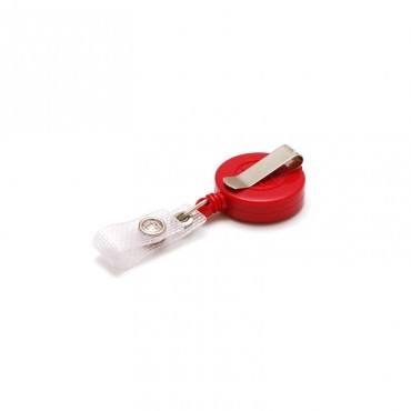 Enrouleur attache badge plastique IDS940 x100 1460043 rouge Enrouleur attache badge plastique IDS940 x100 1460043 rouge