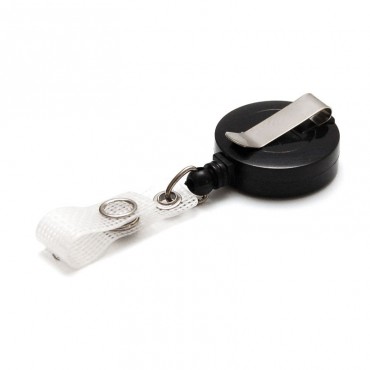 Enrouleur attache badge plastique IDS940 x100 1460044 noir Enrouleur attache badge plastique IDS940 x100 1460044 noir