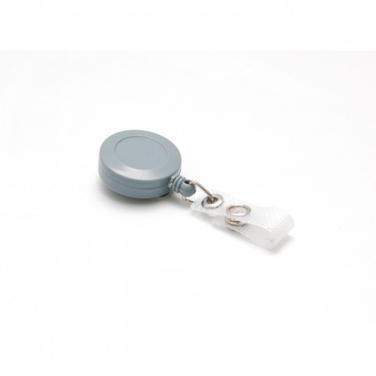 Enrouleur attache badge plastique IDS940 x100 1460046 gris