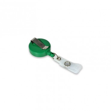 Enrouleur attache badge plastique IDS940 x100 1460047 vert Enrouleur attache badge plastique IDS940 x100 1460047 vert