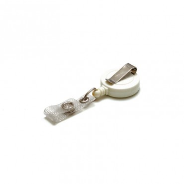 Enrouleur attache badge plastique IDS940 x100 1460041 blanc Enrouleur attache badge plastique IDS940 x100 1460041 blanc