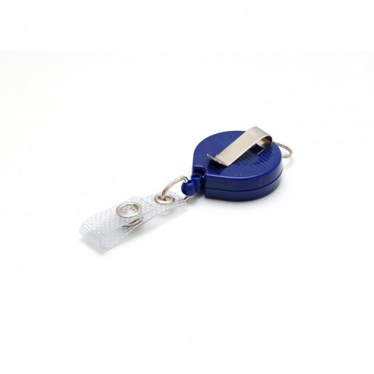 Enrouleur Zip plastique anneau métal IDS960 x100 1460022 Bleu