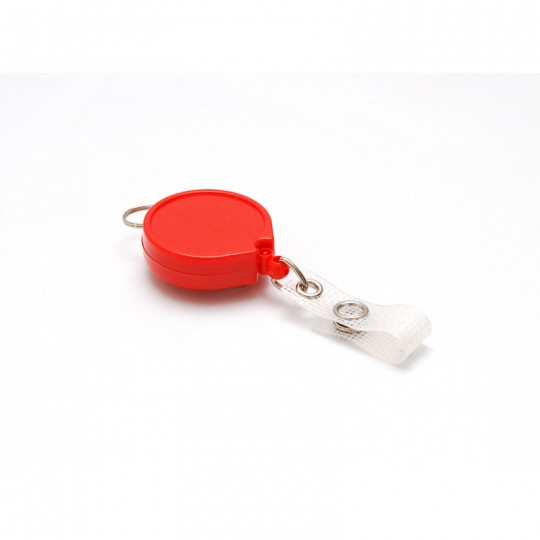 Enrouleur Zip plastique anneau métal IDS960 x100 1460023 Rouge