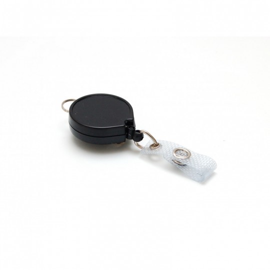 Enrouleur Zip plastique anneau métal IDS960 x100 1460024 Noir