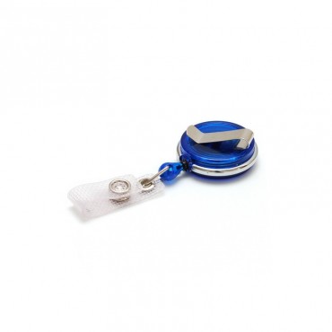 Enrouleur Zip plastique Attache Badge Cercle métal IDS950 x100 1473062 bleu translucide Enrouleur Zip plastique Attache Badge Cercle métal IDS950 x100 1473062 bleu translucide