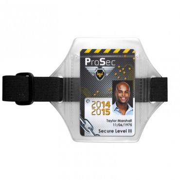 Porte-badge brassard réfléchissant en PVC IDC30 Noir 1453604 Porte-badge brassard réfléchissant en PVC IDC30 Noir 1453604