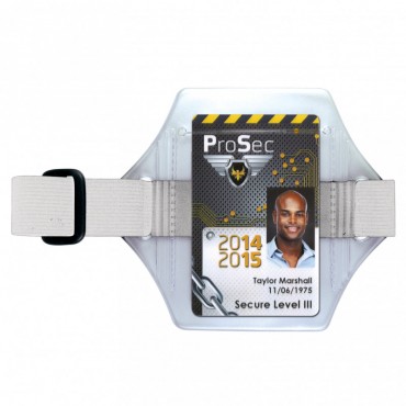 Porte-badge brassard réfléchissant en PVC IDC30 Transparent 1453600 Porte-badge brassard réfléchissant en PVC IDC30 Transparent 1453600