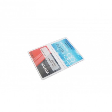 Protège-carte souple étui de 2 poches IDP52 1453801 Blanc Protège-carte souple étui de 2 poches IDP52 1453801 Blanc