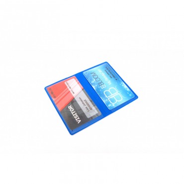 Protège-carte souple étui de 2 poches IDP52 1453802 Bleu Roi Protège-carte souple étui de 2 poches IDP52 1453802 Bleu Roi
