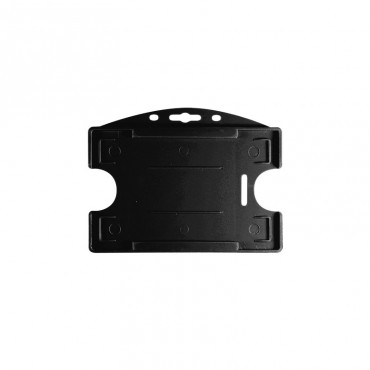 Porte-badge 2 cartes en ABS Horizontal IDP64 1455756 noir Porte-badge 2 cartes en ABS Horizontal IDP64 1455756 noir