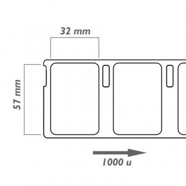 Étiquettes 32x57 mm DYMO S0722540 - Althus-Office. Étiquettes 32x57 mm DYMO S0722540 - Althus-Office.