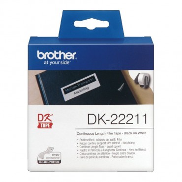 Etiquette d'identification en continue BROTHER DK-22211 29mm x15.20M