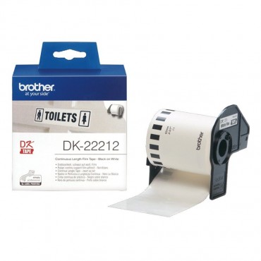 Etiquette d'identification en continue BROTHER DK-22212 6.20mmx15.24M Etiquette d'identification en continue BROTHER DK-22212 6.20mmx15.24M