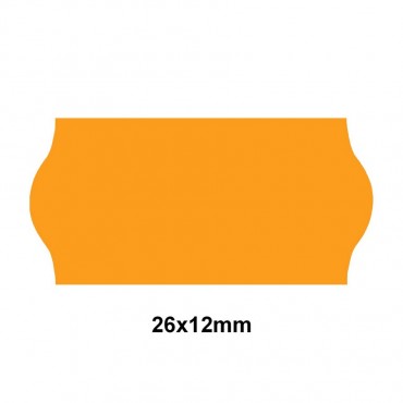 Étiquette adhésif permanent orange EP26C-007 pour pince SATO KENDO/SAMARK 26 26x12mm - Althus-Office Étiquette adhésif permanent orange EP26C-007 pour pince SATO KENDO/SAMARK 26 26x12mm - Althus-Office