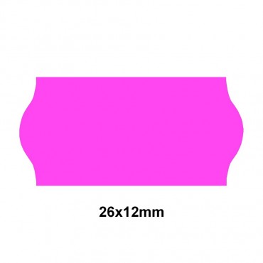 Étiquette adhésif permanent rose EP26C-006 pour pince SATO KENDO/SAMARK 26 26x12mm - Althus-Office Étiquette adhésif permanent rose EP26C-006 pour pince SATO KENDO/SAMARK 26 26x12mm - Althus-Office