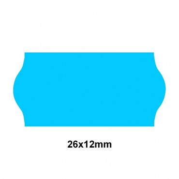Etiquette adhésif amovible bleu fluo pour pince Sato SAMARK/KENDO 26 EP26F-043 26x12mm - Althus-Office Etiquette adhésif amovible bleu fluo pour pince Sato SAMARK/KENDO 26 EP26F-043 26x12mm - Althus-Office
