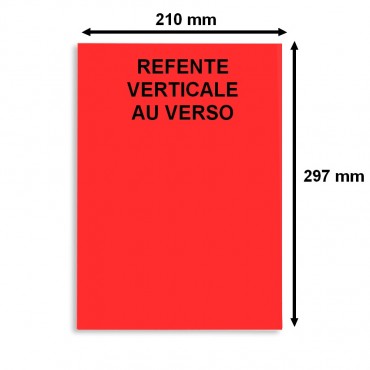 Planche A4 d'étiquettes rouge fluo - pour un marquage précis - Althus-Office Planche A4 d'étiquettes rouge fluo - pour un marquage précis - Althus-Office