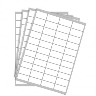 Étiquettes papier vélin blanc 50x25 mm - Compatibles laser et jet d'encre Étiquettes papier vélin blanc 50x25 mm - Compatibles laser et jet d'encre