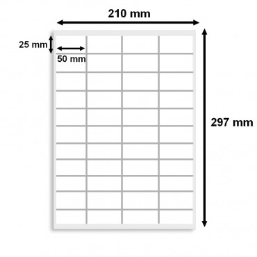 Étiquettes en planche 50x25 mm A4 - Réf 0163 - 4 400 étiquettes par boîte - Disponible chez Althus-Office Étiquettes en planche 50x25 mm A4 - Réf 0163 - 4 400 étiquettes par boîte - Disponible chez Althus-Office