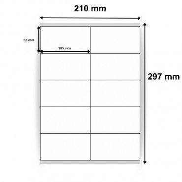 Étiquettes en papier vélin blanc 105 x 57 mm - 100 planches par boîte - Trouvez sur Althus-Office Étiquettes en papier vélin blanc 105 x 57 mm - 100 planches par boîte - Trouvez sur Althus-Office